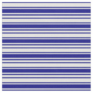 Tissu Motif rayé à crème bleue et à menthe