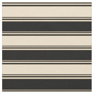 Tissu Motif rayé de couleur brun et noir