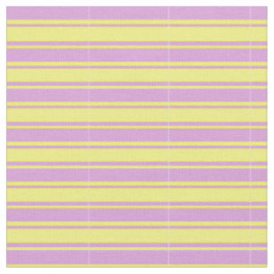 Tissu Motif rayé de couleur prune et jaune