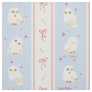 Tissu Motif rayé de la Poste aux hiboux Hedwige