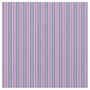 Tissu Motif rayé gris ardoise légère et prune
