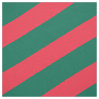 Tissu Motif rayé rouge et vert