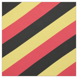 Tissu Motif rayé rouge, noir et jaune
