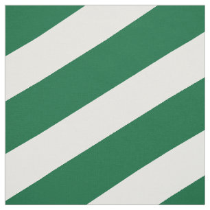 Tissu motif rayé vert et blanc