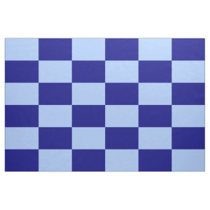 Tissu Motif Rectangles de À damiers bleu clair et fonc