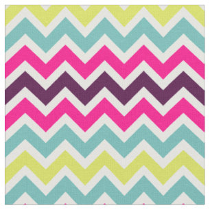 Tissu Motif Retro coloré Chevron