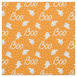 Tissu Motif rétro Halloween dans le style dessin animé v