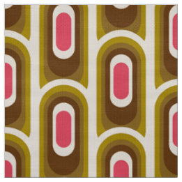 Tissu motif retro les années 70 années 60
