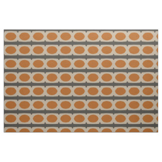 Tissu Motif rétro orange