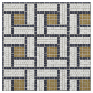 Tissu Motif romain mosaïque motif géométrique 2