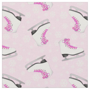 Tissu Motif rose de patinage artistique