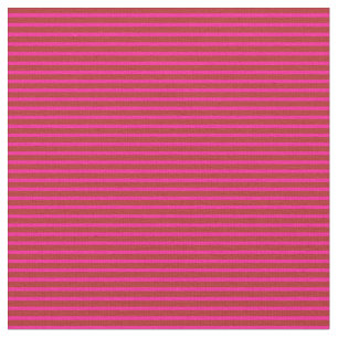 Tissu Motif rose et rouge profond/rayé