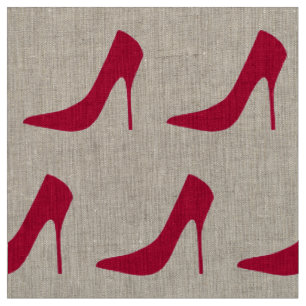 TISSU MOTIF ROUGE CLASSIQUE DE STYLETS