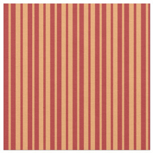 Tissu Motif rouge et Brown rayé/à trait