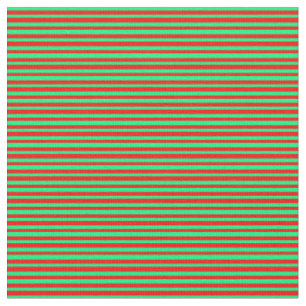 Tissu Motif rouge et vert des rayures
