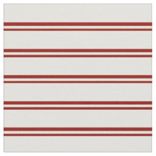 Tissu Motif rouge foncé et jaune pâle rayé/bordé