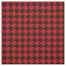 Motif rouge, noir Houndstooth #2M