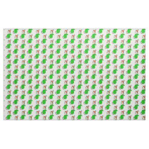 Tissu motif roux vert-coupé la queue de sirènes