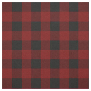 Tissu Motif rustique de plaid de contrôle de Buffalo