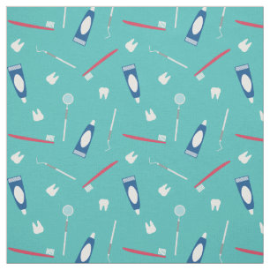 Tissu Motif sans couture d'instruments de dentiste