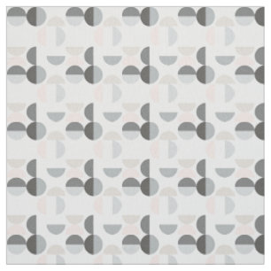 Tissu Motif scandinave de demi-cercle de style