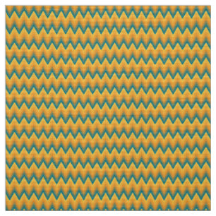 Tissu Motif simple chevron du turquoise au jaune