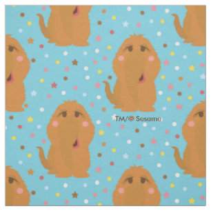 Tissu Motif Snuffleupagus Blue Stars & Dots