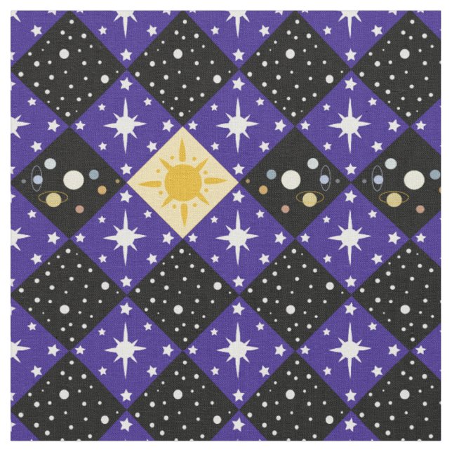 Tissu Motif spatial (Fermer)