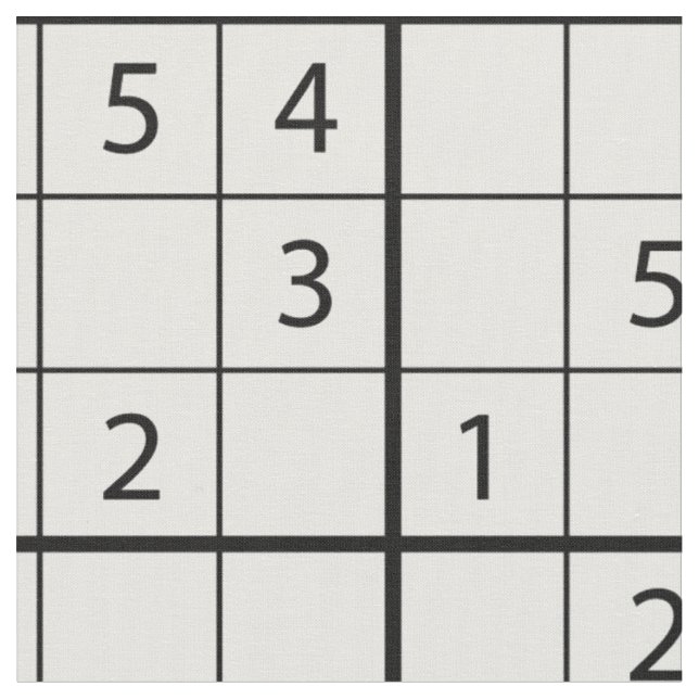 Tissu Motif Sudoku (Fermer)