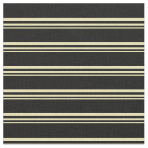 Tissu Motif Tan and Black Stripes