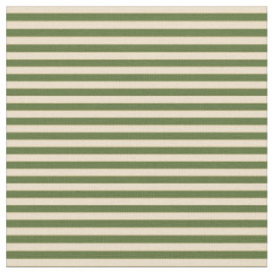 Tissu Motif Tan and Dark Olive Green Lines/Stripes