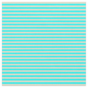 Tissu Motif tan et Aqua Linked/Striped