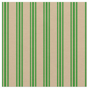 Tissu Motif Tan et Green Lines