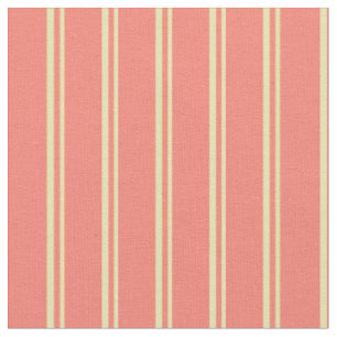 Tissu Motif Tan & Saumon de bandes/lignes couleur