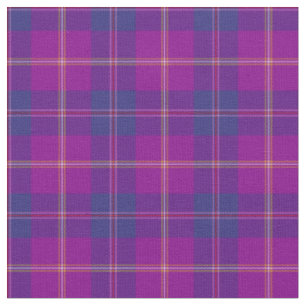 Tissu Motif Tartan à Carreaux de Mode Violet