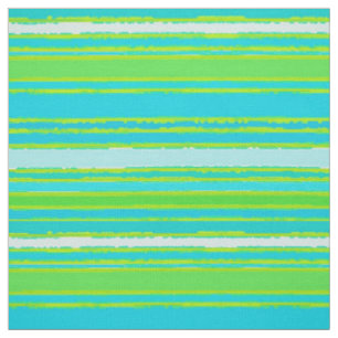 Tissu Motif tendance Lime Green Aqua Turquoise Stripes