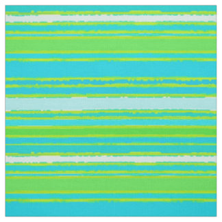 Tissu Motif tendance Lime Green Aqua Turquoise Stripes