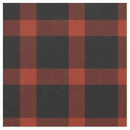 Tissu Motif tessan rouge et noir
