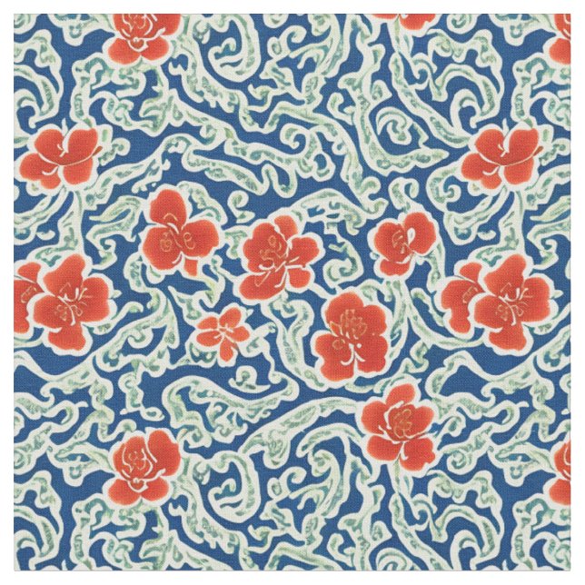 Tissu Motif traditionnel japonais chinois (Fermer)
