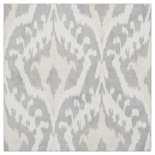 Tissu motif tribal Cool neutre de Kikat gris et beige