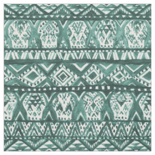 Tissu Motif tribal de Boho de crâne aztèque d'AZTECHIE