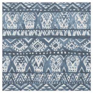 Tissu Motif tribal de Boho de crâne aztèque de l'indig