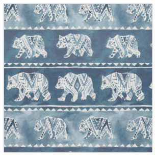 Tissu Motif tribal de Boho de marine d'ESPRIT d'OURS