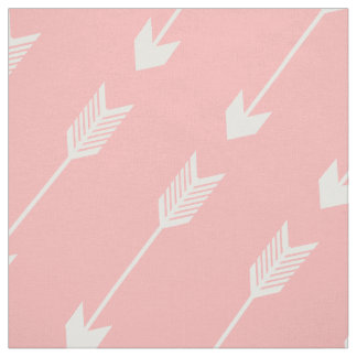 Tissu Motif tribal rose de flèches