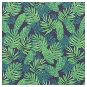 Tissu Motif tropical de feuille