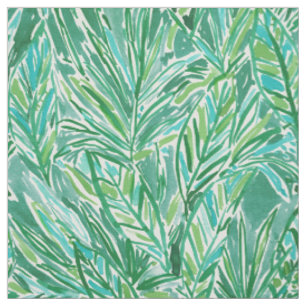 Tissu Motif tropical vert sauvage de feuille de JUNGLE