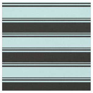 Tissu Motif turquoise et noir à rayures/à rayures