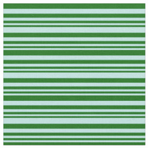 Tissu Motif turquoise et vert foncé à rayures/à carreaux