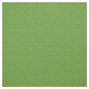 Tissu Motif vert chanceux d'icônes