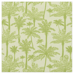 Tissu Motif vert de palmiers